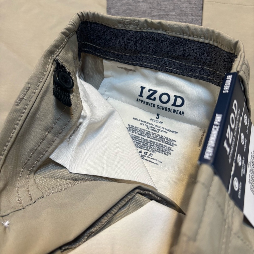 IZOD Performance Little Boys Straight Flat Front Pant - Picture 8 of 8